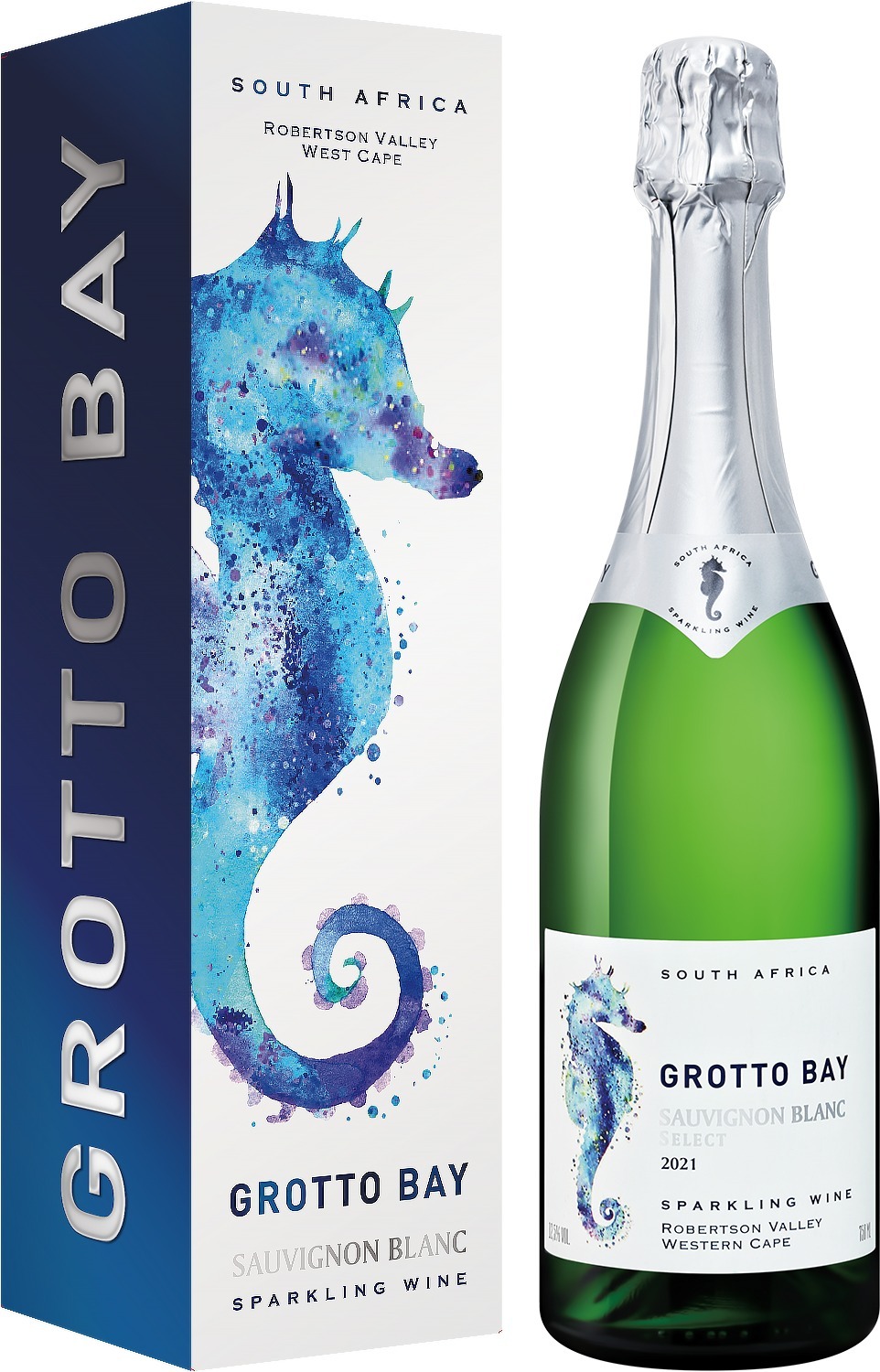Игристое вино Grotto Bay Sauvignon Blanc Select 2021 gift box  750 мл    12,5 %