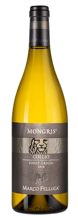 Вино Collio Pinot Grigio Mongris DOC  2019 750 мл