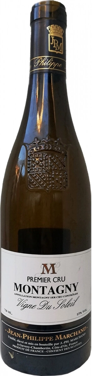 Вино Jean-Philippe Marchand Montagny 1er Cru 'Vigne du Soleil' Blanc  2023 750 мл  12,5%
