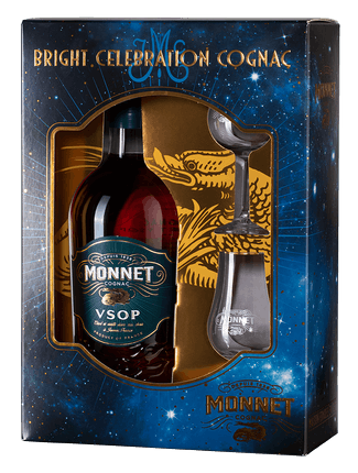 Коньяк Monnet VSOP  gift box Монне ВСОП в подарочной упаковке с 2-мя бокалами   700 мл