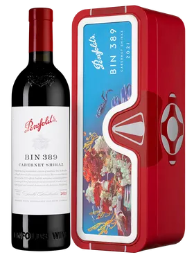 Вино Penfolds Bin 389 Cabernet Shiraz  2021 gift box  750 мл