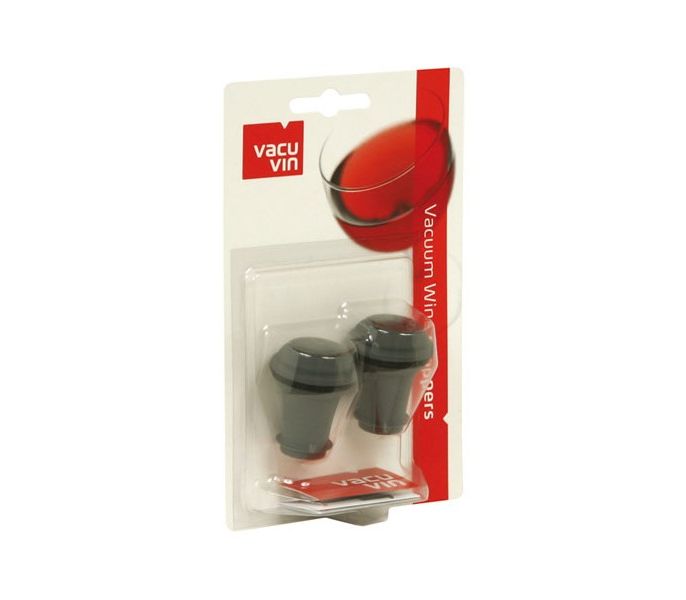 Набор VacuVin Wine Stoppers Set of 2 Blister из 2-х пробок для WineSaver, блистер, цвет: коричневый