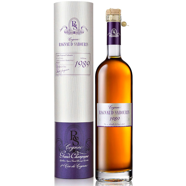 Коньяк Ragnaud-Sabourin Millesime Grande Champagne in tube 1989  700 мл