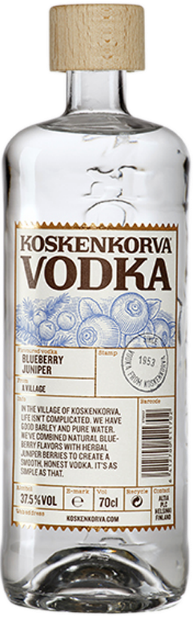 Водка Koskenkorva  Коскенкорва Черника можжевельник 700 мл