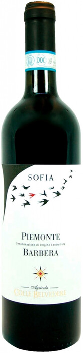 Вино Colle Belvedere  Sofia Barbera  Piemonte DOC    2021 750 мл
