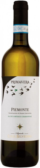 Вино Colle Belvedere  Primavera Piemonte DOC  white dry  2019 750 мл