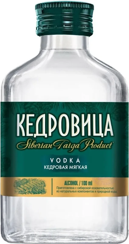 Водка Кедровица Кедровая Мягкая  100 мл