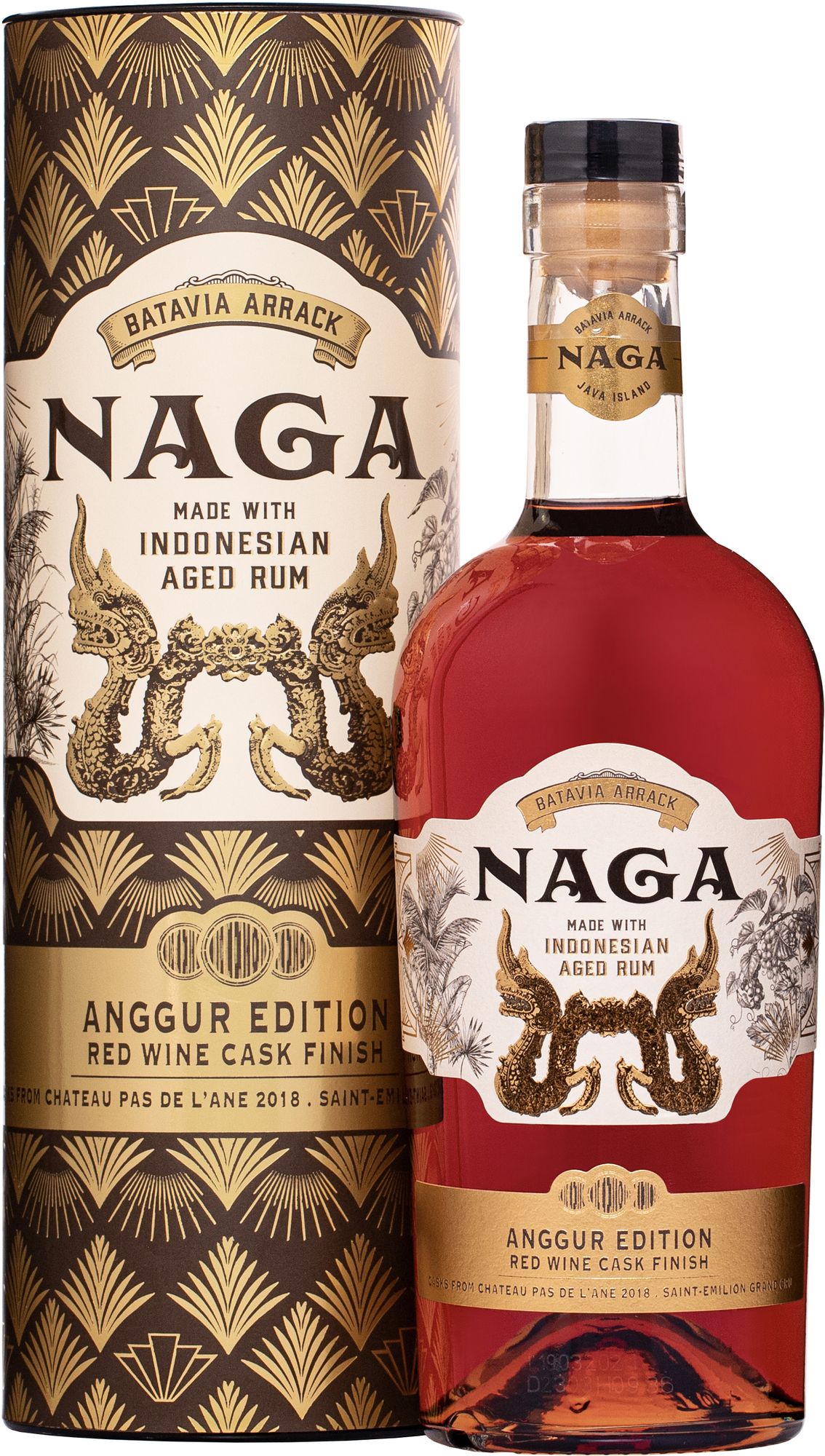 Ром Batavia Arrack Naga Anggur Edition Red Wine Cask Finish in tube  700 мл