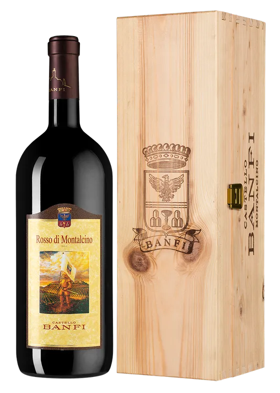 Вино Castello Banfi  Rosso di Montalcino DOC gift box  2023  1,5 л