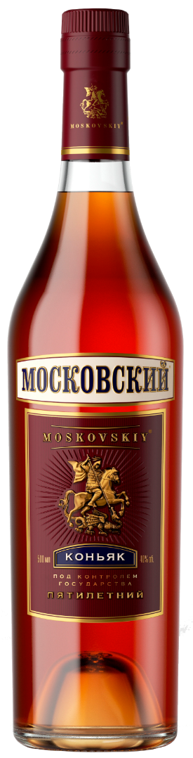 Коньяк  Московский пятилетний  500  мл