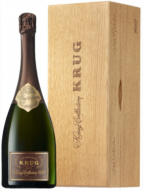 Шампанское "Krug Collection"  1990  wooden case 1990 gift box  0,75л