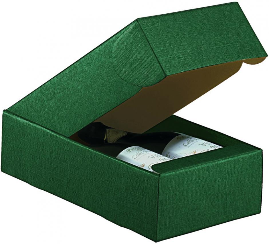 Подарочная упаковка Scotton  Cantinetta Seta Verde  for 2 bottles Скоттон  Кантинетта  Сета Верде  на 2 бутылки