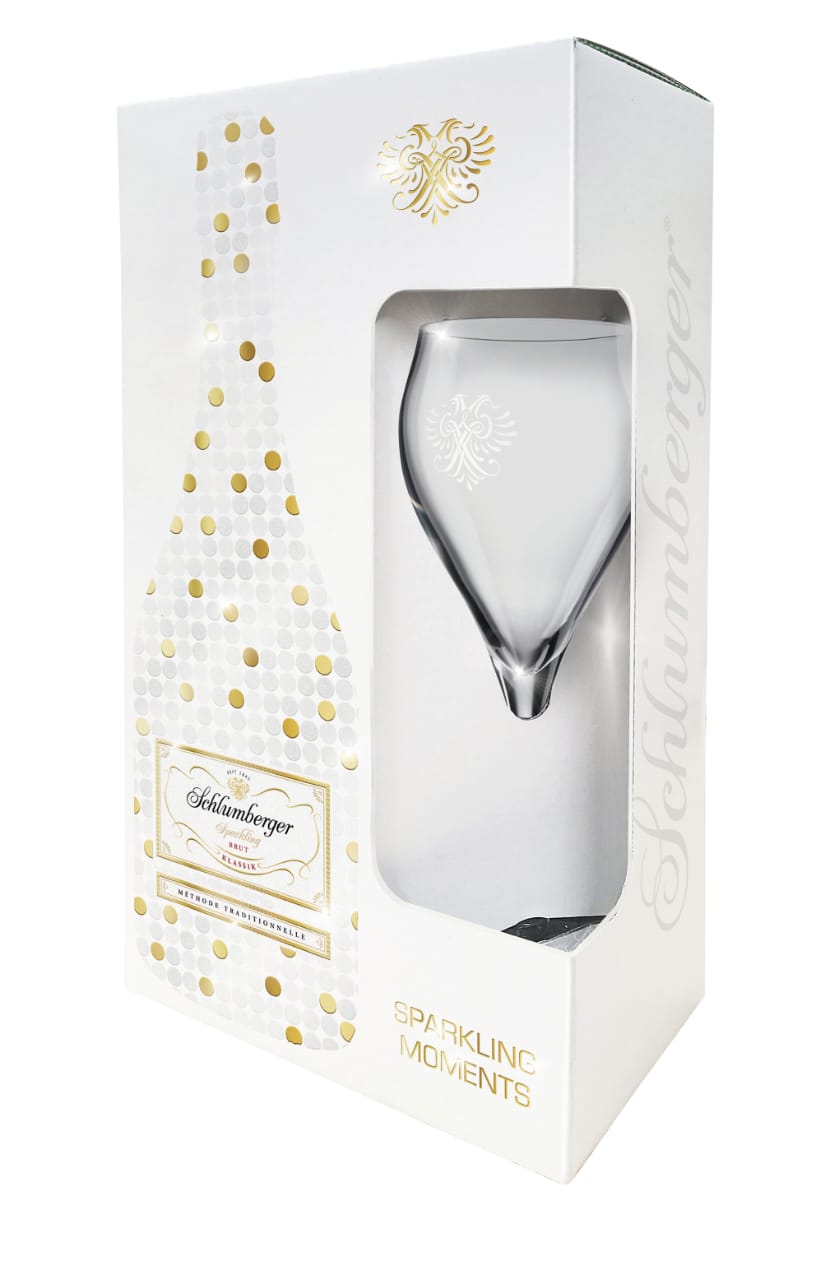 Игристое вино Schlumberger Sparkling Brut Klassik gift box  glass   750 мл