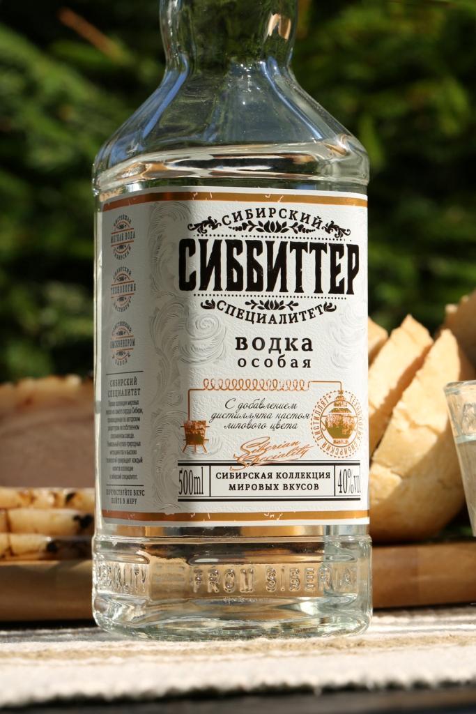 Водка особая СИББИТТЕР Сибирский специалитет 40% 0,5л