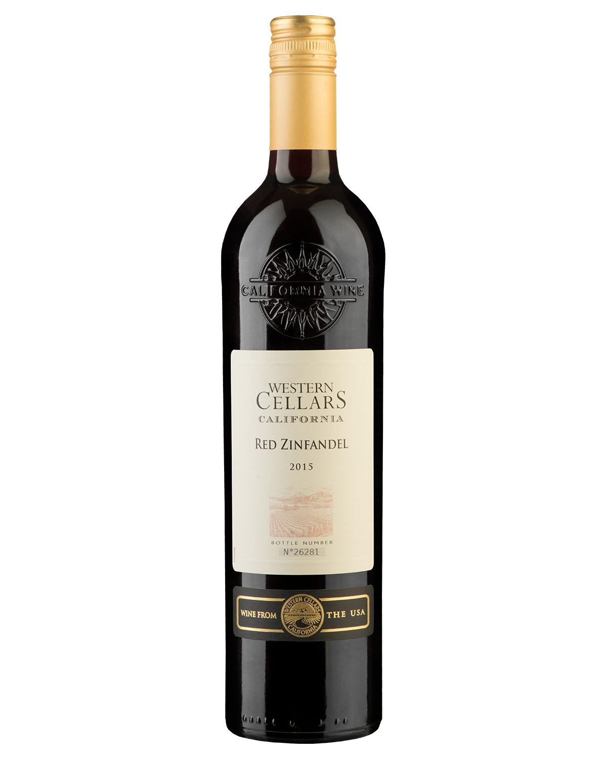 Вино Les Grands Chais de France Western Cellars  Zinfandel Red  Вестерн Селларс Зинфандель 2022 750 мл