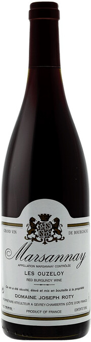 Вино Domaine Joseph Roty Marsannay Les Ouzeloy AOC 2018 750 мл