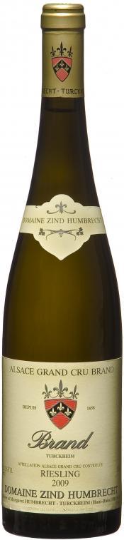 Вино Zind-Humbrecht, Riesling "Brand" Grand Cru AOC, Зинд-Умбрехт, Рислинг "Бранд" Гран Крю AOC, 2009, 750 мл