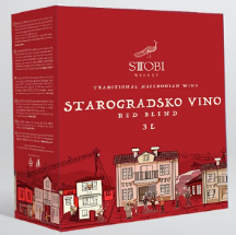 Вино Stobi  Starogradsko Vino  Стоби  Староградское  красное полусухое  3000 мл  11 %
