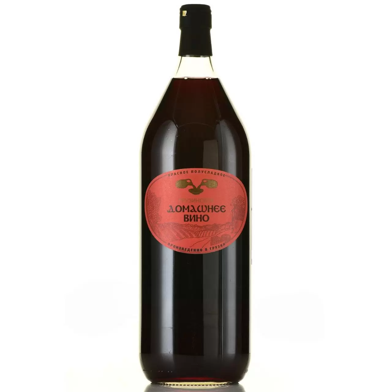 Вино Грузинское домашнее вино полусладкое 2021  2 л