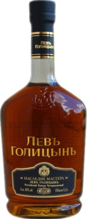 Коньяк Наследие Мастера Левъ Голицынъ четырехлетний 500 мл