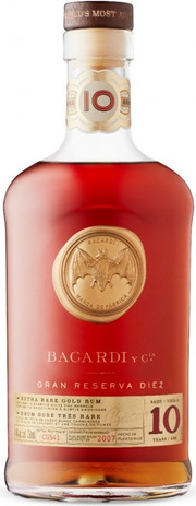 Ром Bacardi Gran Reserva Diez 10 year 700 мл