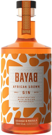Джин   Bayab Orange & Marula Gin  700 мл