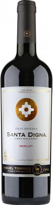 Вино Torres, "Santa Digna" Gran Reserva  Merlot "Санта Дигна" Гран Ресерва  Мерло 2017  750 мл
