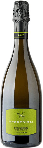 Игристое вино Terre di Rai Prosecco Treviso DOC Brut Millisimato  2021 750 мл