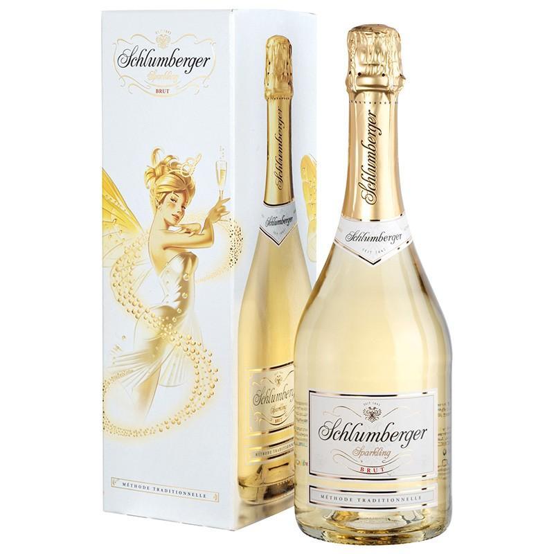 Вино игристое Schlumberger Brut Natur Vintage gift box  2013 750 мл