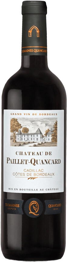 Вино Chateau de Paillet-Quancard Cadillac-Cotes de Bordeaux AOC  1,5 л