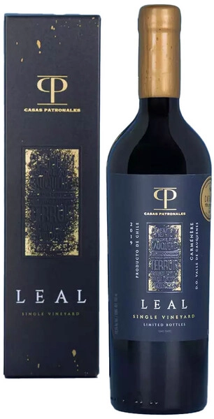 Вино Casas Patronales Carmenere Leal Single Vineyard gift box 2022  750 мл