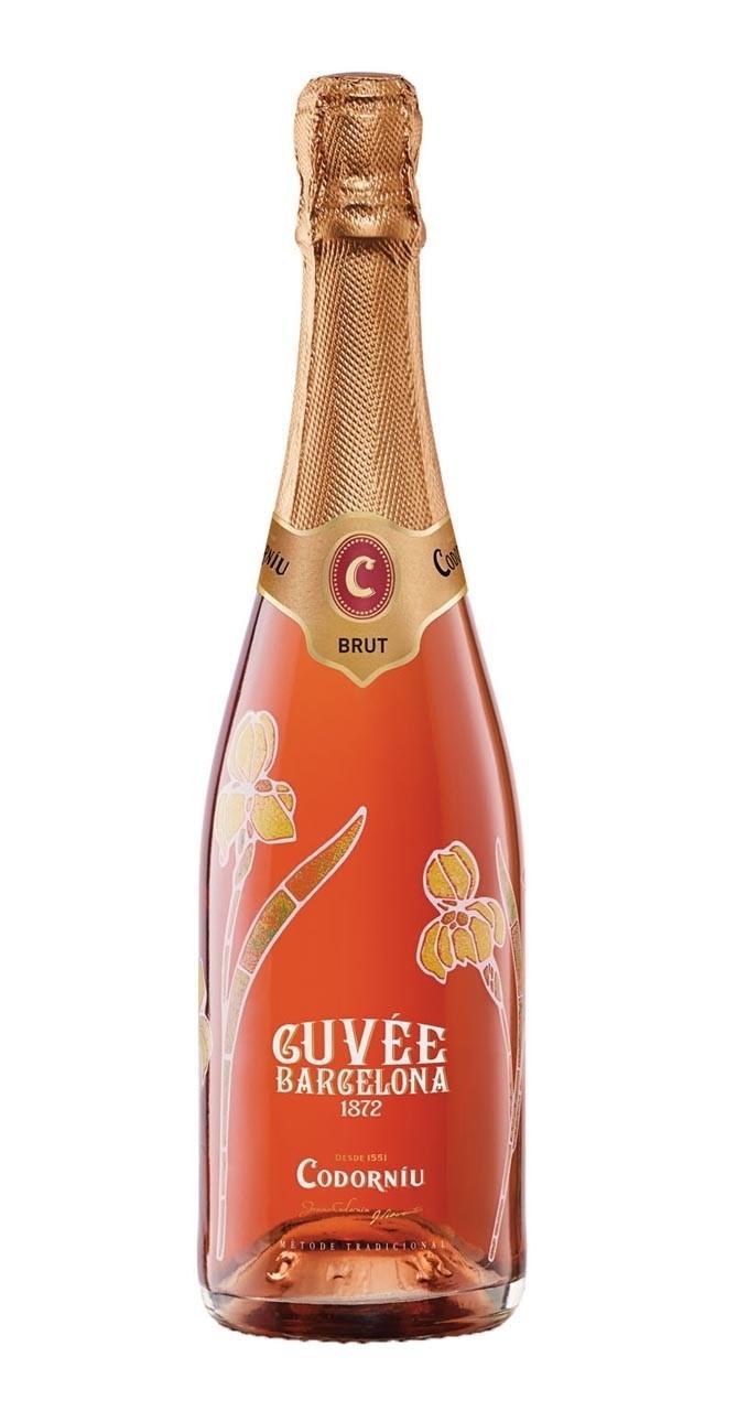 Игристое  Cava Codorniu Cuvée Barcelona  Brut  Кава Кюве Барселона Брют розовое 2021 750 мл