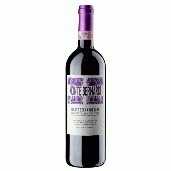 Вино Monte Bernardi Chianti Classico Riserva Монте Бернарди Кьянти Классико Резерва 2019 750 мл 13,5%
