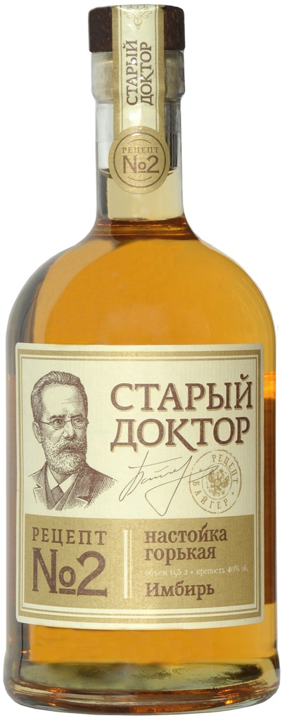 Настойка Стрижамент Старый Доктор №2 Имбирь горькая 500 мл