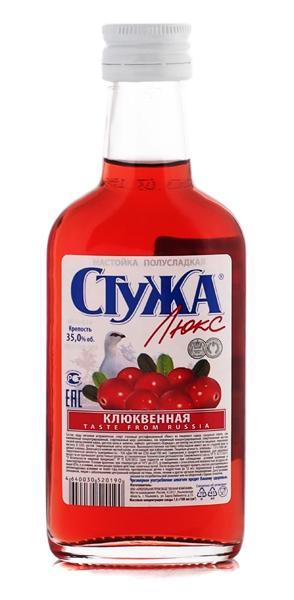 Настойка полусладкая Стужа Люкс клюквенная 250 мл