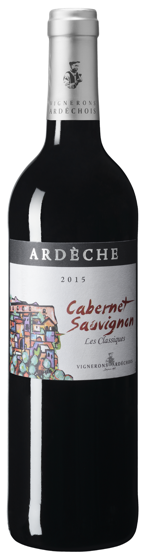 Вино  Vignerons Ardechois IGP  Ardeche Cabernet Sauvignon   2015 750 мл