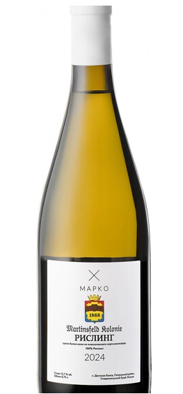 Вино белое сухое Винодельня Марко Рислинг  2024 750 мл 12,3%