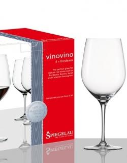 Бокал Бордо Spiegelau VinoVino Bordeaux Set of 4 glasses in gift box Шпигелау ВиноВино Набор из 4 бокалов Бордо в п/у 620 мл
