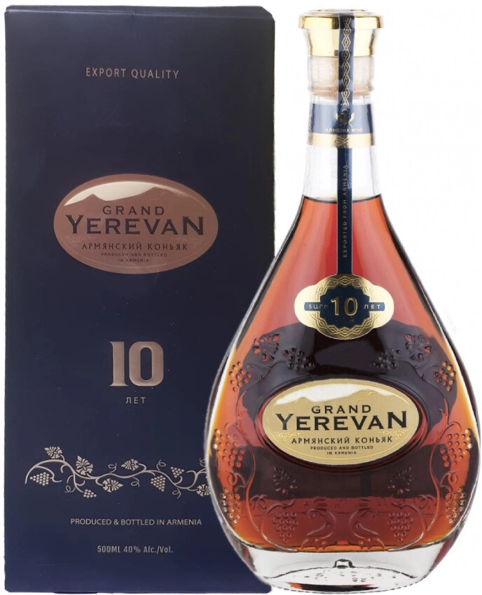 Коньяк Grand Yerevan Tar 10 Years Old gift box  500 мл