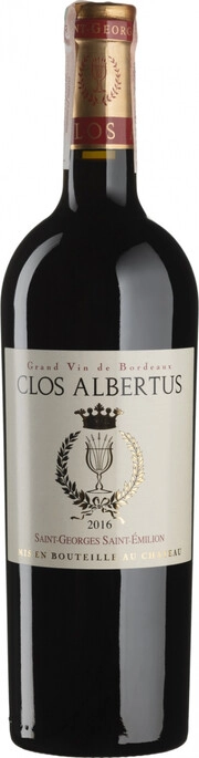 Вино  Clos Albertus Saint-Georges Saint-Emilion AOC  2016  750 мл