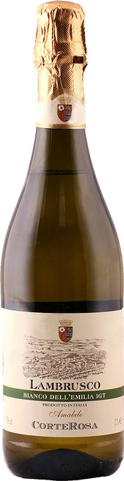 Игристое вино Corte Rosa Lambrusco Bianco Amabile Dell'Emilia IGT  750 мл