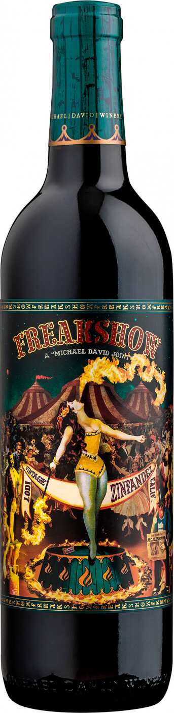 Вино Freakshow Zinfandel 2019 750мл 15.5%