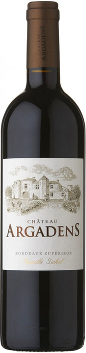 Вино Sichel Chateau Argadens Rouge Bordeaux Superieur AOC Шато Аргаданс Красное 2016 750 мл