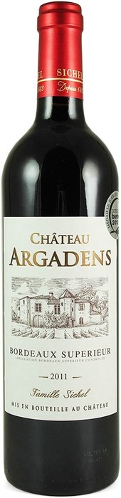 Вино Sichel Chateau Argadens Rouge Bordeaux Superieur AOC Шато Аргаданс Красное 2011 750 мл