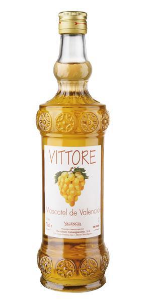 Вино Vittore Moscatel de Valencia Витторе Москатель де Валенсия, белое ликёрное
