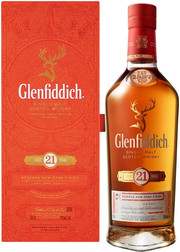 Виски Glenfiddich 21 Years Old Гленфиддик 21 год в подарочной