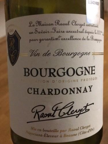 Вино Raoul Clerget Bougogne Chardonnay Рауль Клерже Бургонь Шардоне АOР 750 мл