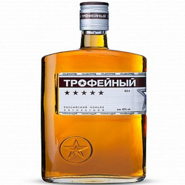 Коньяк Трофейный пятилетний 250 мл