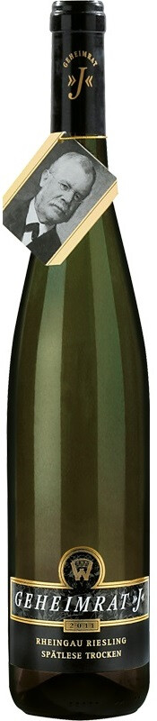 Вино Weinguter Wegeler Geimrat J Riesling Spatlese trocken Вайнгутер Вегелер Гехаймрат Дж Рислинг Шпетлезе трокен 2011 750 мл 12.5%