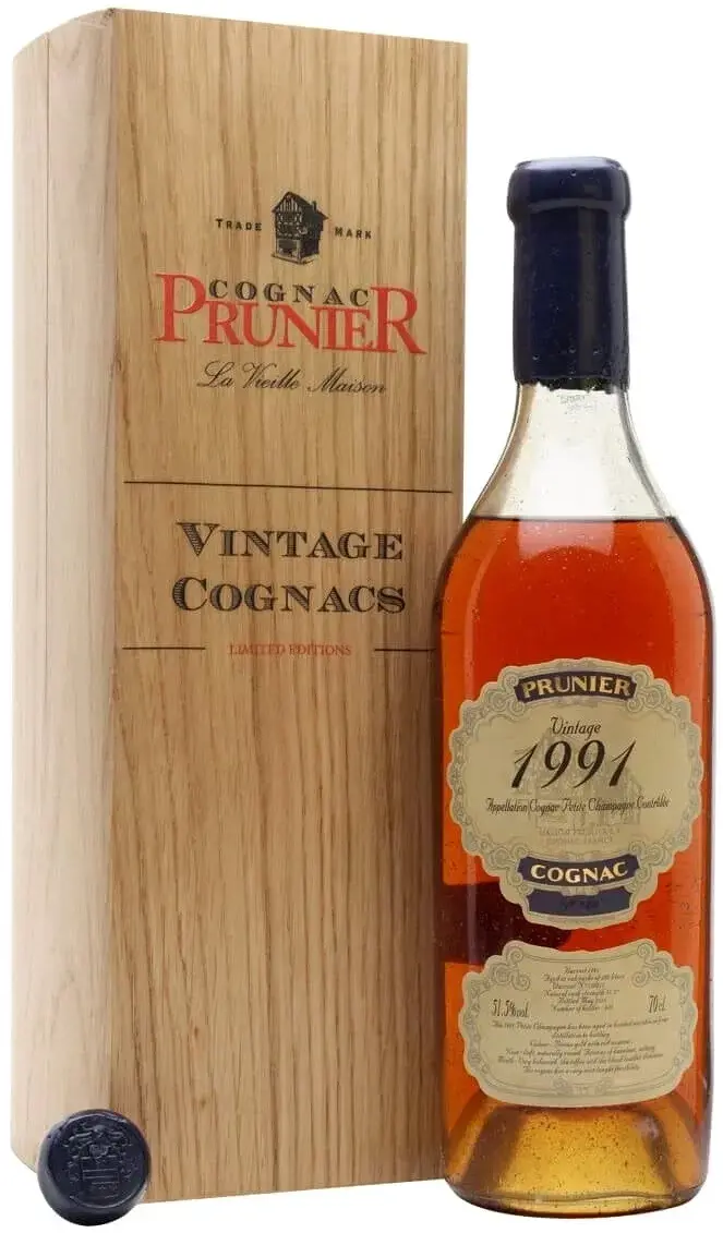 Коньяк  Prunier  Petite Champagne AOC gift box   1991 700 мл